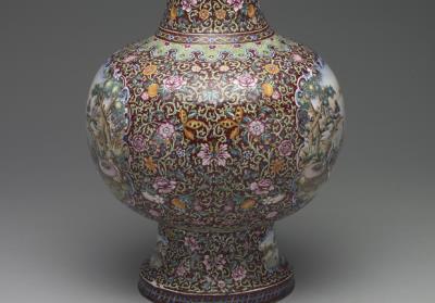 图片[3]-Painted enamel vase decorated with Western figures, Qianlong reign (1736-1795), Qing dynasty-China Archive